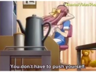 Energický anime holky v sauna